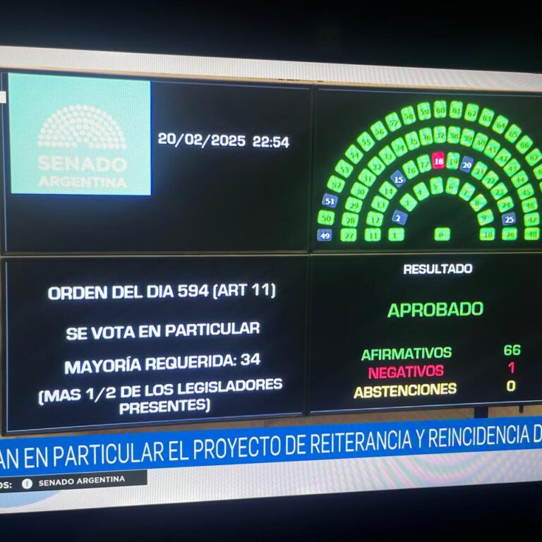 Uj estuvo presente en el Senado – Leyes de reiterancia, juicio en ausencia y reincidencia.