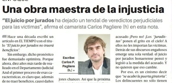 Una obra maestra de la inseguridad. Por Carlos Pagliere(h)