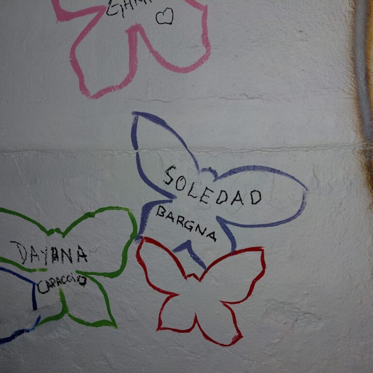 «Homenaje a Wanda Taddei: Inauguración de mural y campaña de firmas contra beneficios procesales.»